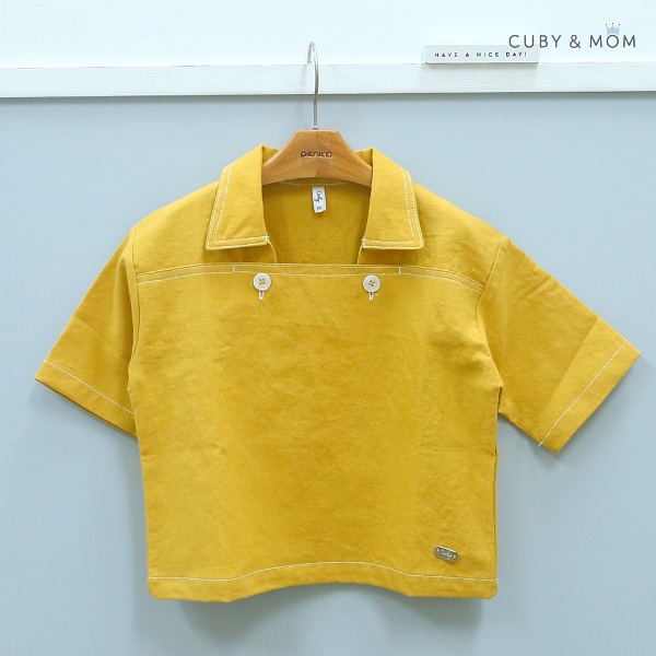 상품이미지 [큐비앤맘]마린 카라 7부 셔츠(봄)